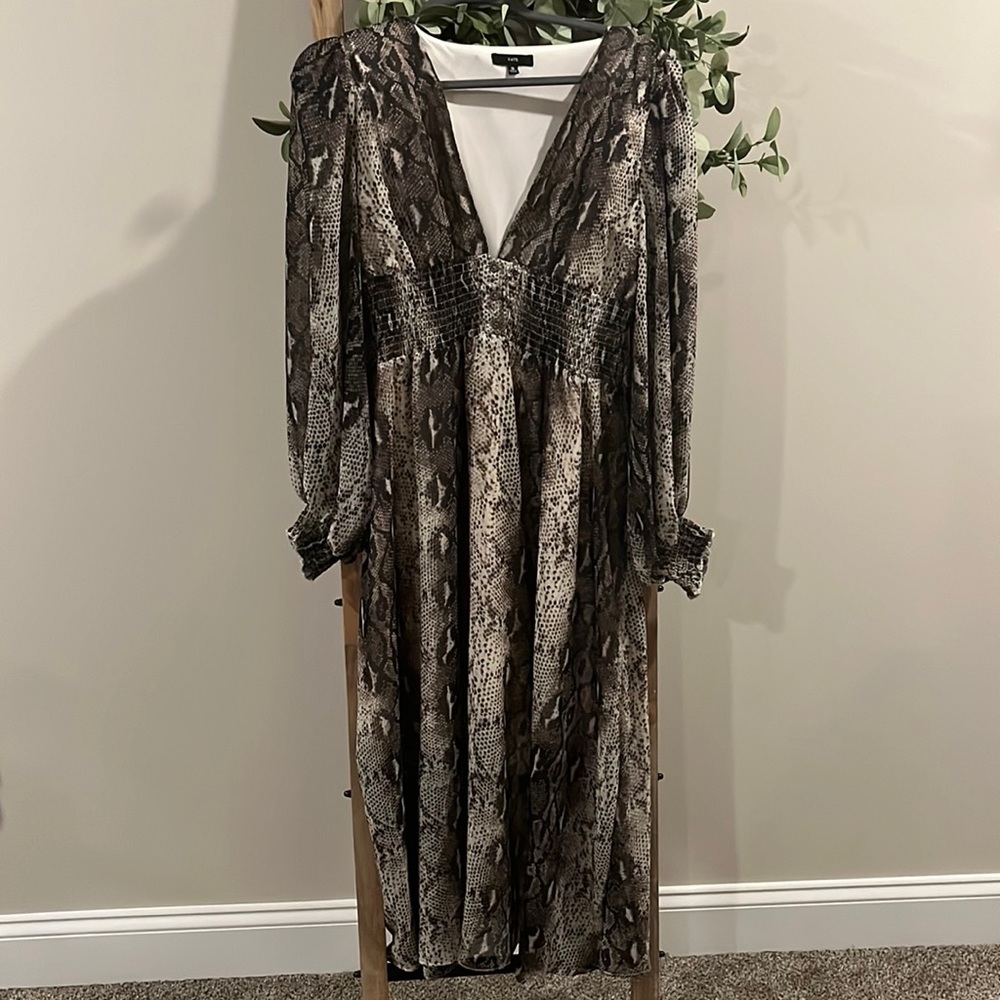 Maxi snake skin dress